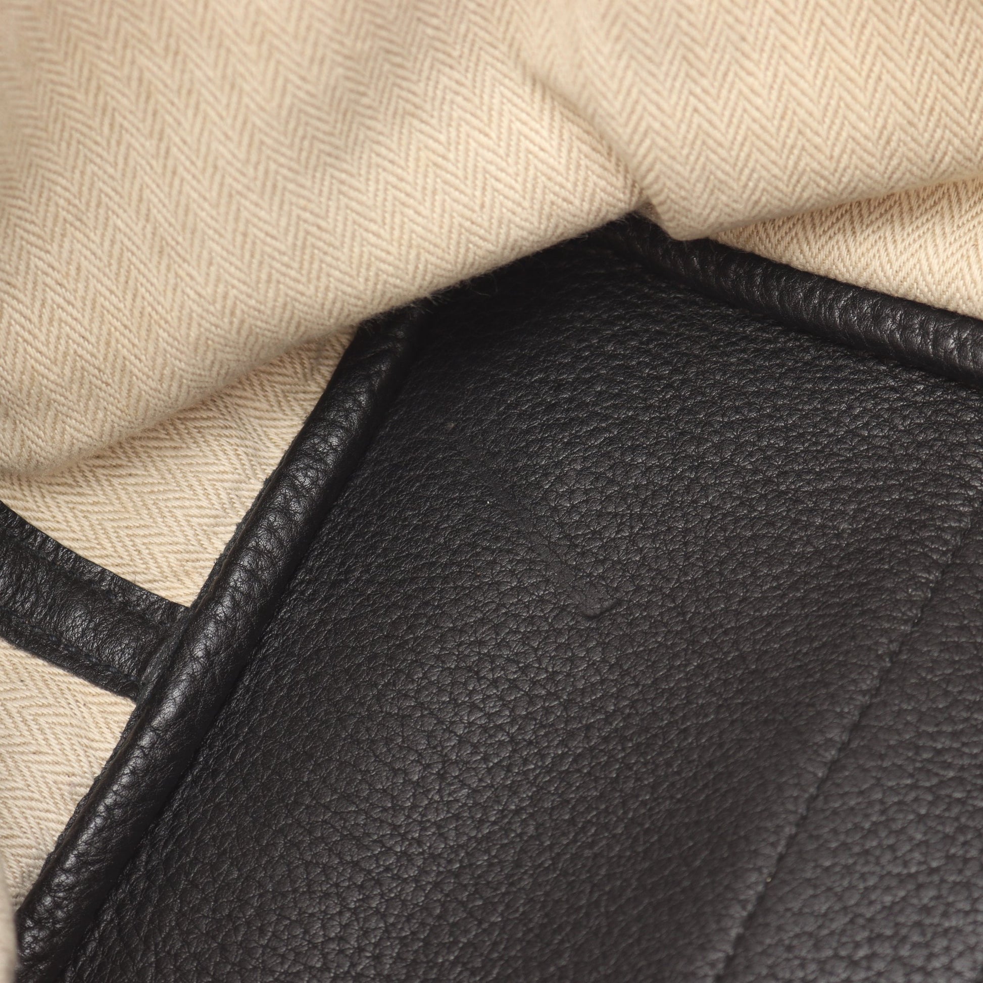 ガーデンパーティPM ハンドバッグ トートバッグ トリヨンクレマンス ブラック シルバー金具 □K刻印 エルメス バッグ HERMES
