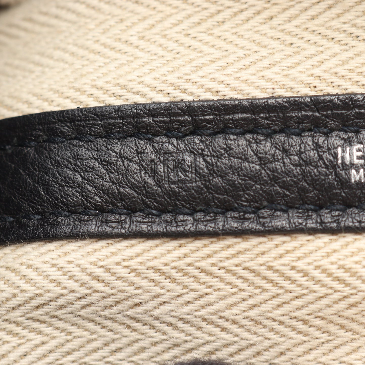 ガーデンパーティPM ハンドバッグ トートバッグ トリヨンクレマンス ブラック シルバー金具 □K刻印 エルメス バッグ HERMES