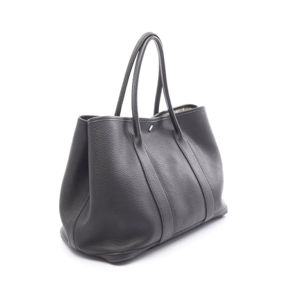 ガーデンパーティPM ハンドバッグ トートバッグ トリヨンクレマンス ブラック シルバー金具 □K刻印 エルメス バッグ HERMES