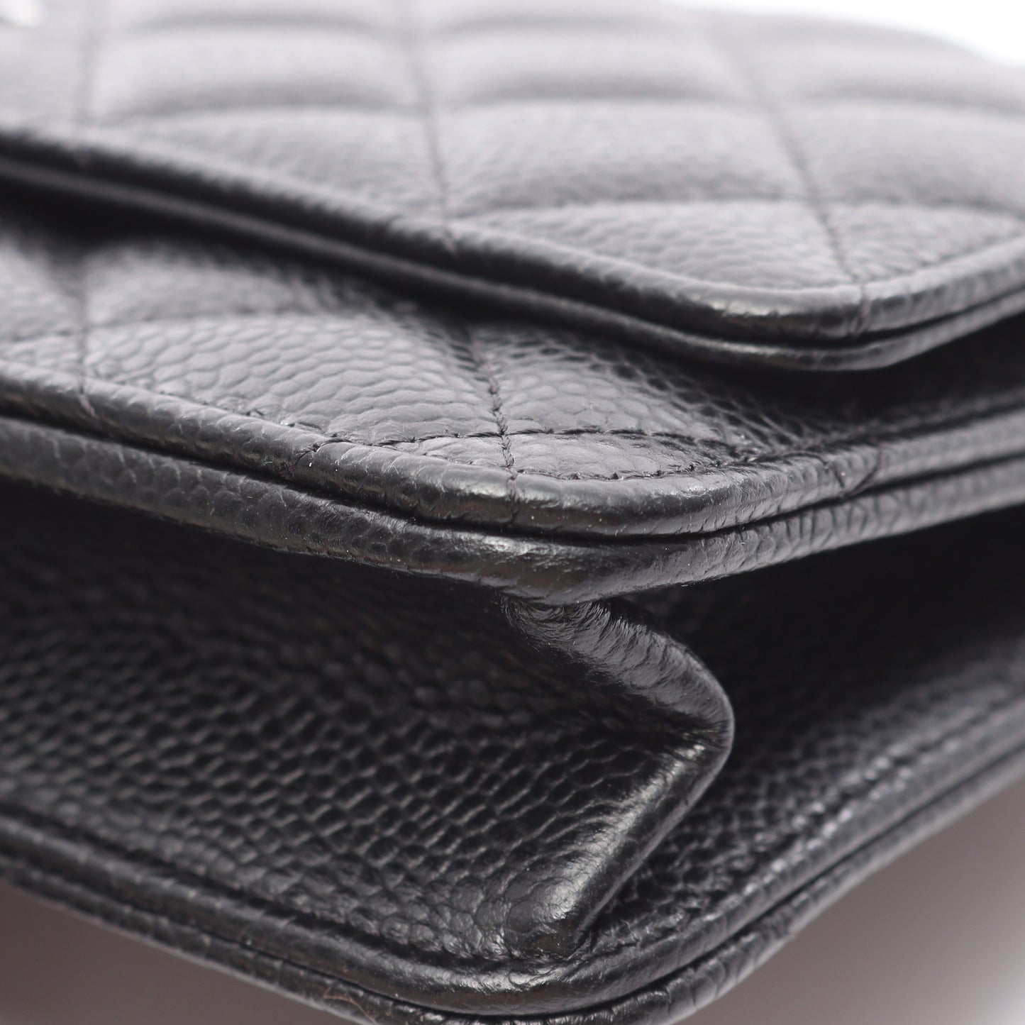 マトラッセ チェーンウォレット キャビアスキン ブラック シルバー金具 シャネル バッグ CHANEL