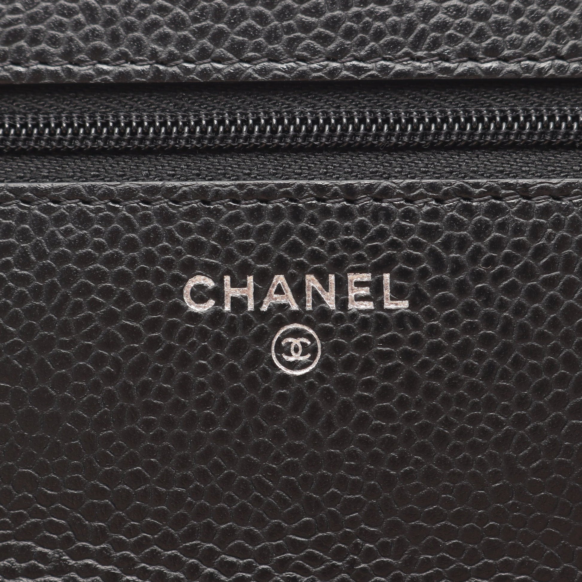 マトラッセ チェーンウォレット キャビアスキン ブラック シルバー金具 シャネル バッグ CHANEL