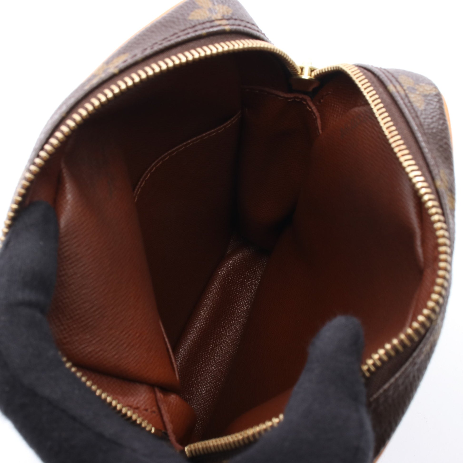ダヌーブ モノグラム ショルダーバッグ PVC レザー ブラウン ルイヴィトン バッグ LOUIS VUITTON