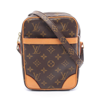 ダヌーブ モノグラム ショルダーバッグ PVC レザー ブラウン ルイヴィトン バッグ LOUIS VUITTON