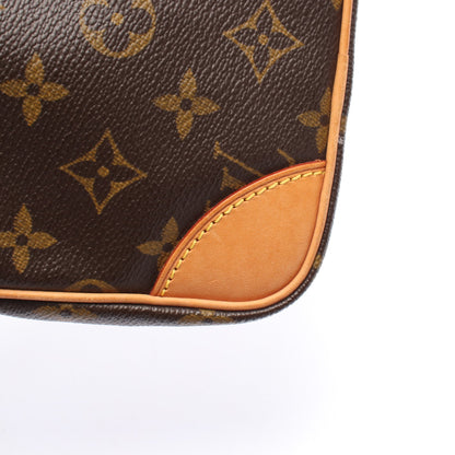 ダヌーブ モノグラム ショルダーバッグ PVC レザー ブラウン ルイヴィトン バッグ LOUIS VUITTON