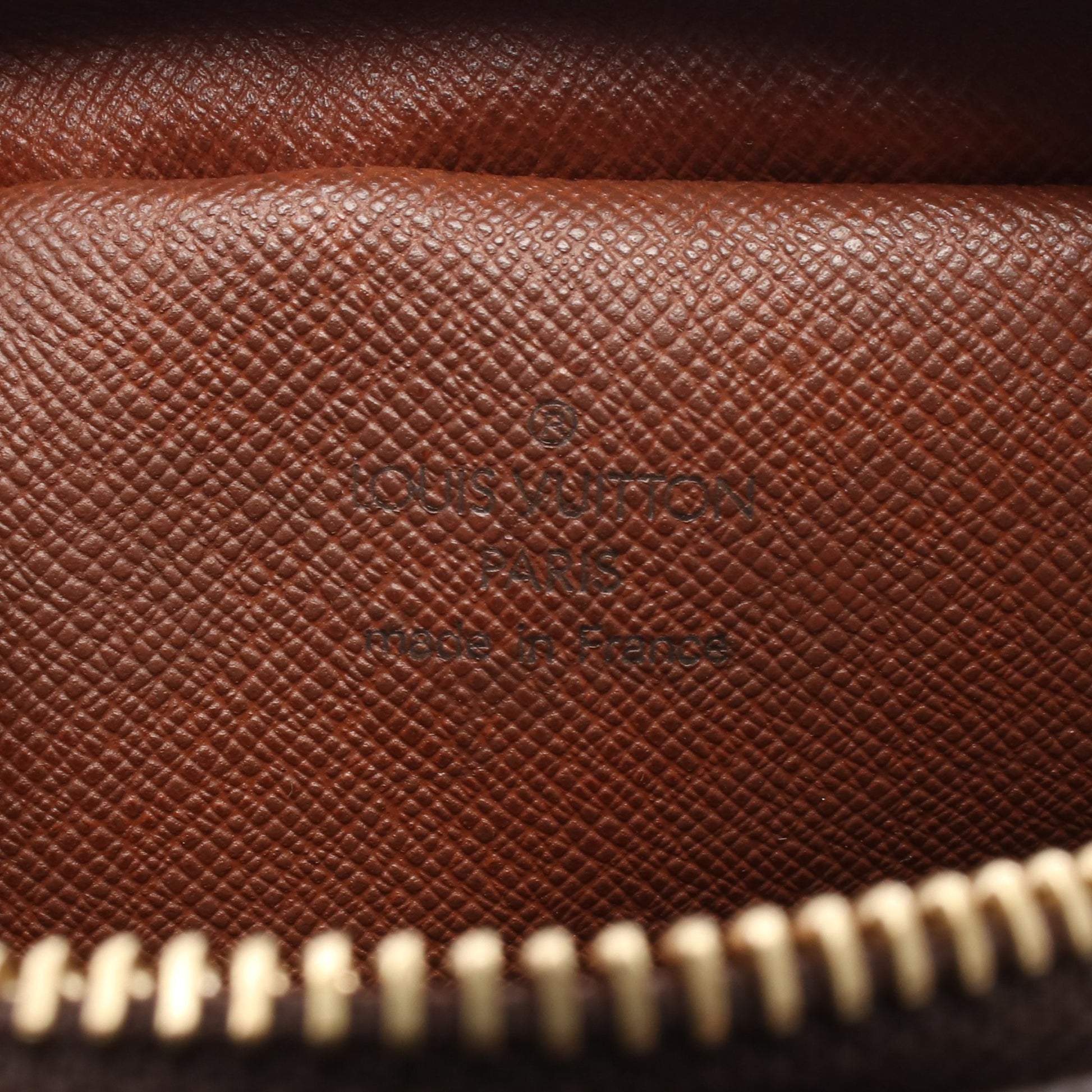 ダヌーブ モノグラム ショルダーバッグ PVC レザー ブラウン ルイヴィトン バッグ LOUIS VUITTON