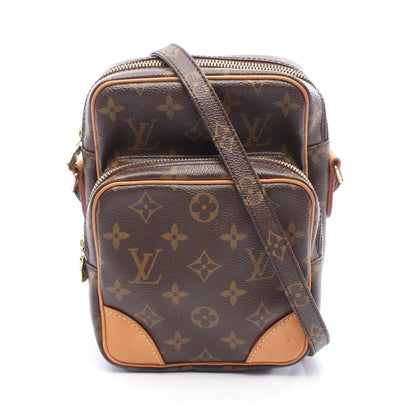 アマゾン モノグラム ショルダーバッグ PVC レザー ブラウン ルイヴィトン バッグ LOUIS VUITTON