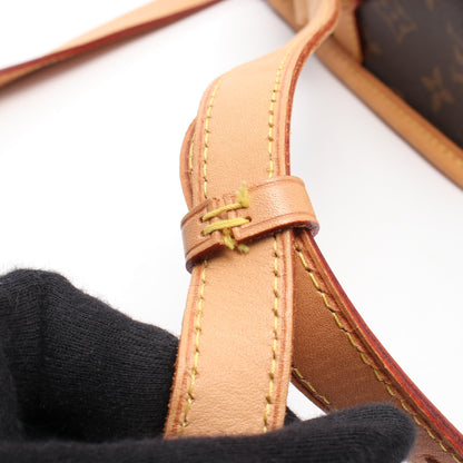 ソローニュ モノグラム ショルダーバッグ PVC レザー ブラウン ルイヴィトン バッグ LOUIS VUITTON