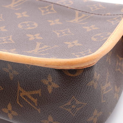 ソローニュ モノグラム ショルダーバッグ PVC レザー ブラウン ルイヴィトン バッグ LOUIS VUITTON