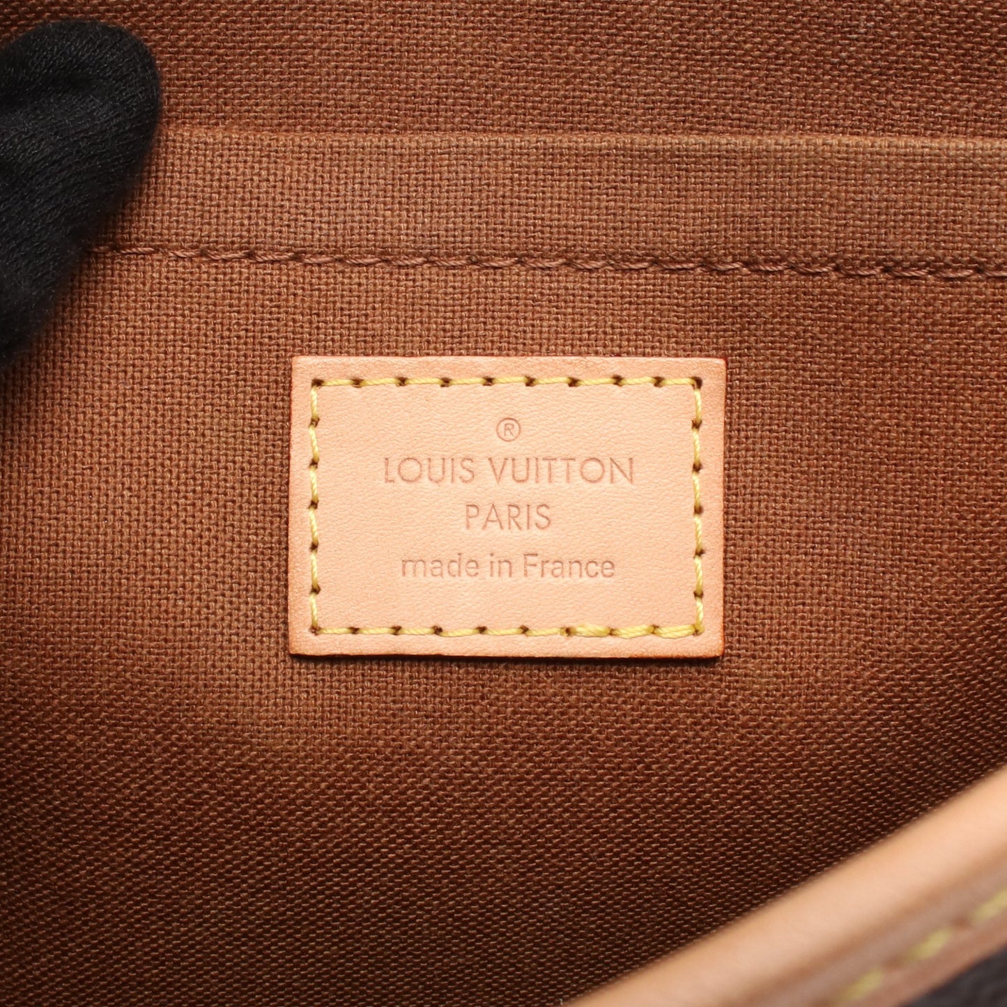 ソローニュ モノグラム ショルダーバッグ PVC レザー ブラウン ルイヴィトン バッグ LOUIS VUITTON