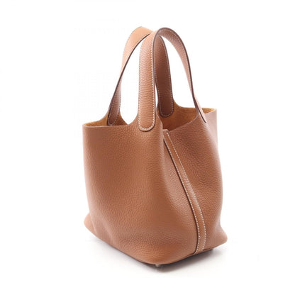 ピコタンロックPM ゴールド ハンドバッグ トリヨンクレマンス ライトブラウン シルバー金具 K刻印 エルメス バッグ HERMES