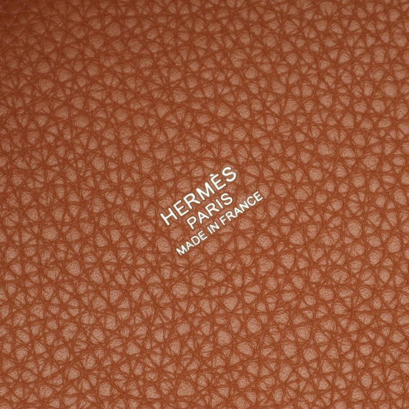 ピコタンロックPM ゴールド ハンドバッグ トリヨンクレマンス ライトブラウン シルバー金具 K刻印 エルメス バッグ HERMES