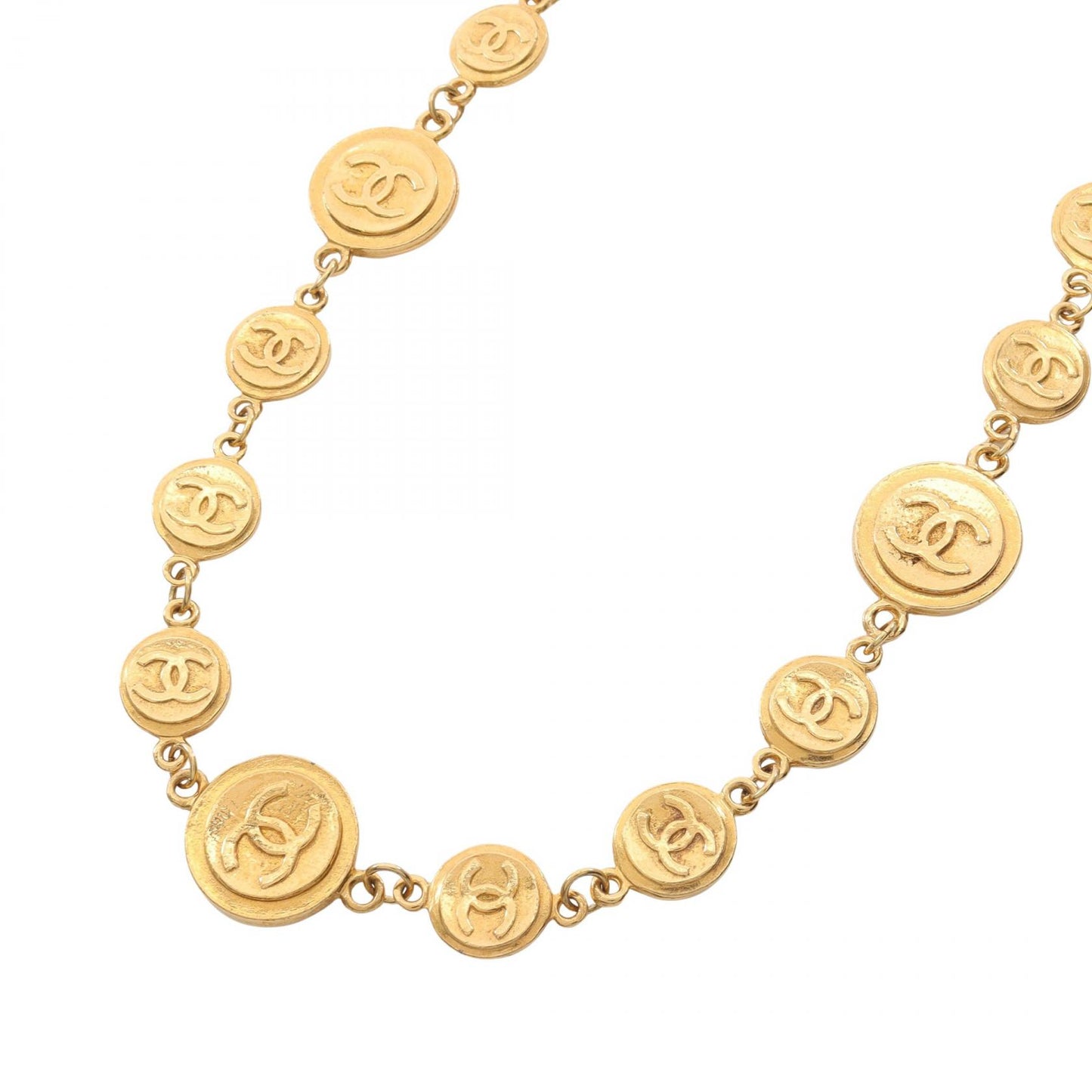 ココマーク コイン ネックレス GP ゴールド ヴィンテージ シャネル アクセサリー CHANEL