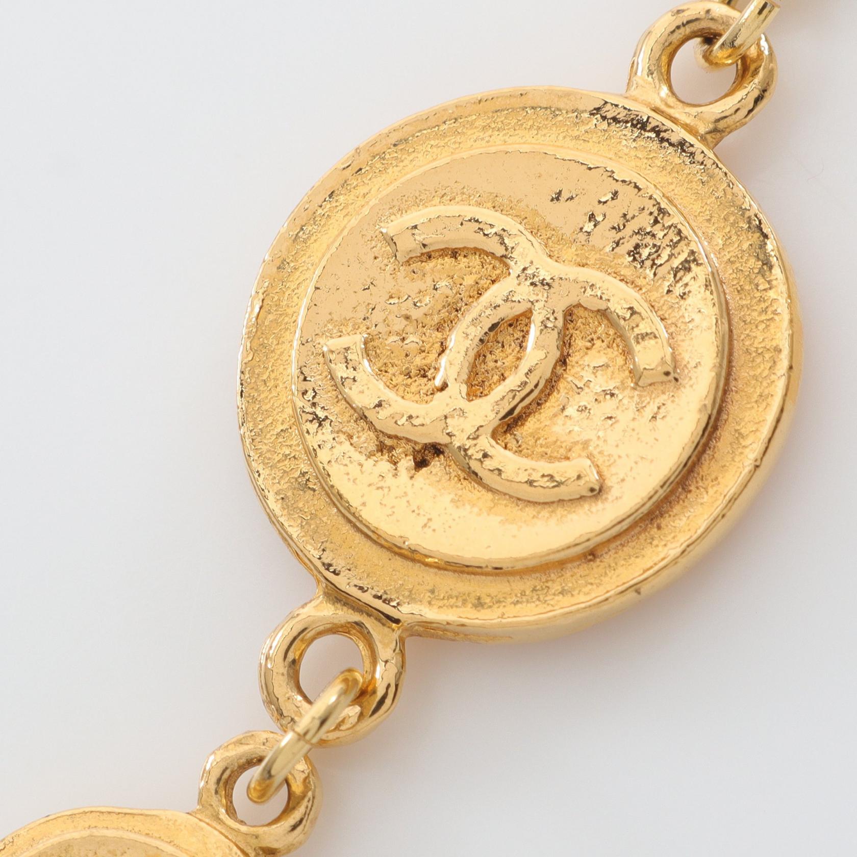 シャネル　ヴィンテージ　ネックレス チャーム　GP ゴールド ココマーク コイン ネックレス GP ゴールド ヴィンテージ シャネル – RECLO