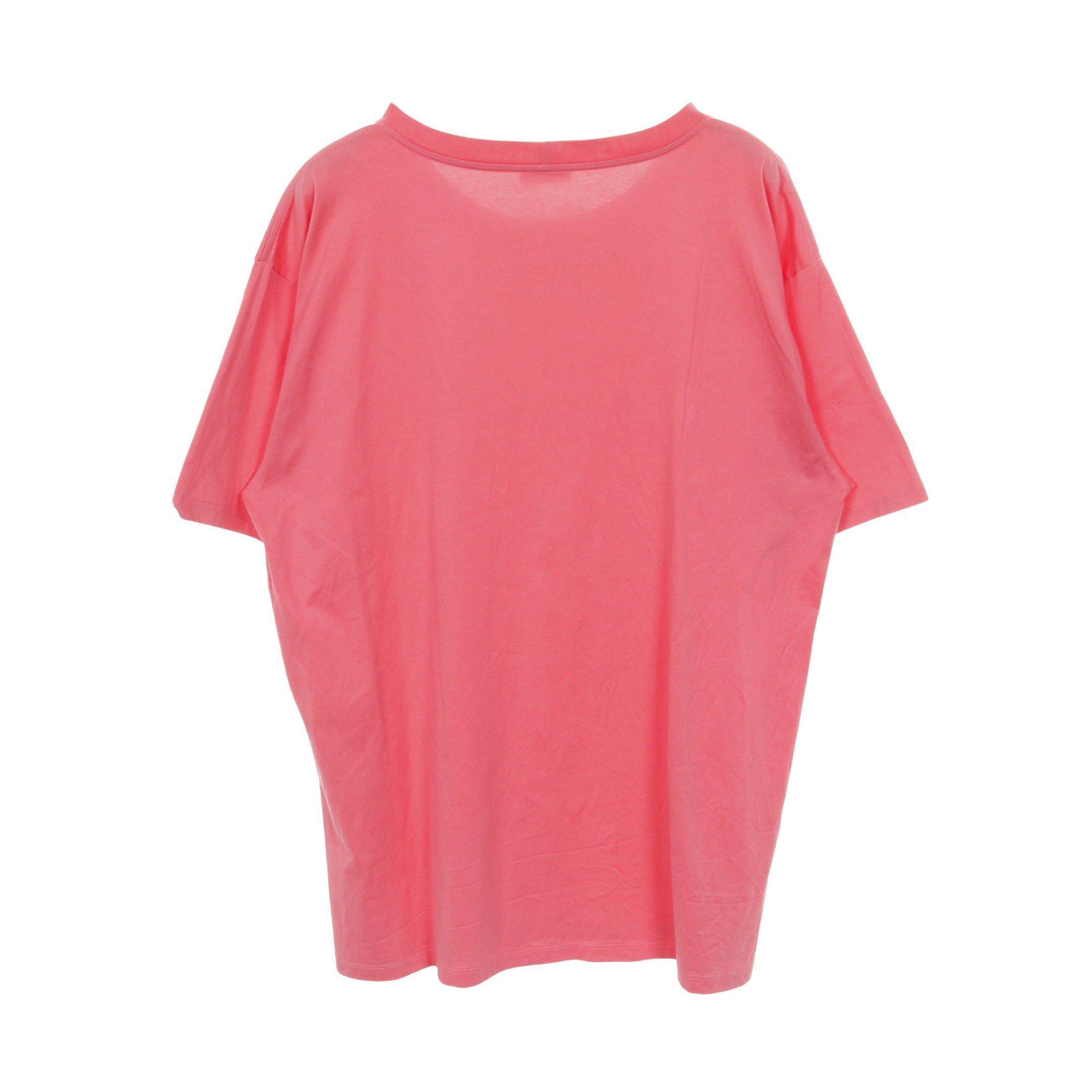 ルーズ Tシャツ ロゴプリント コットン ピンク セリーヌ – RECLO