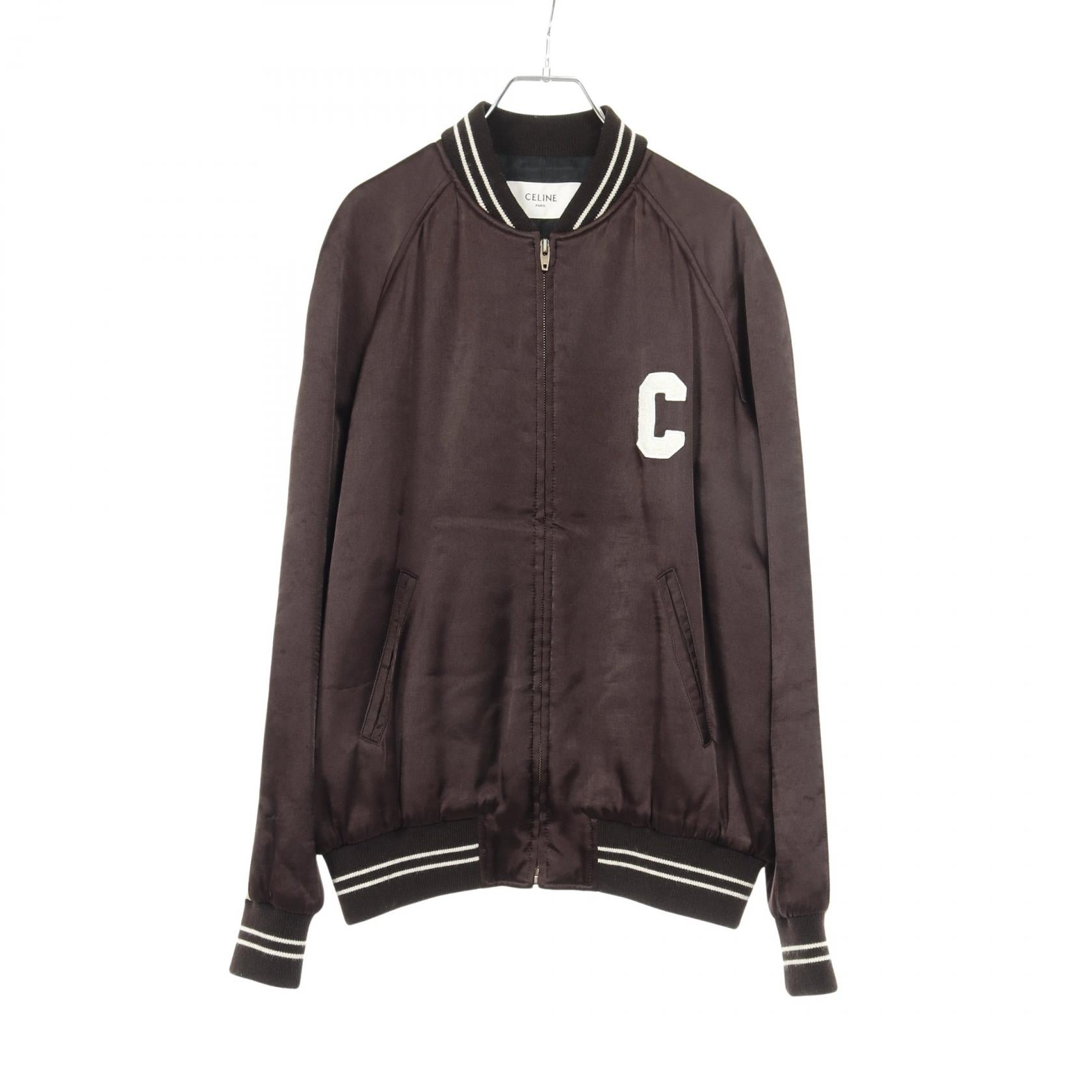 Cロゴ スーベニア テディブルゾン ボンバージャケット レーヨン ダーク