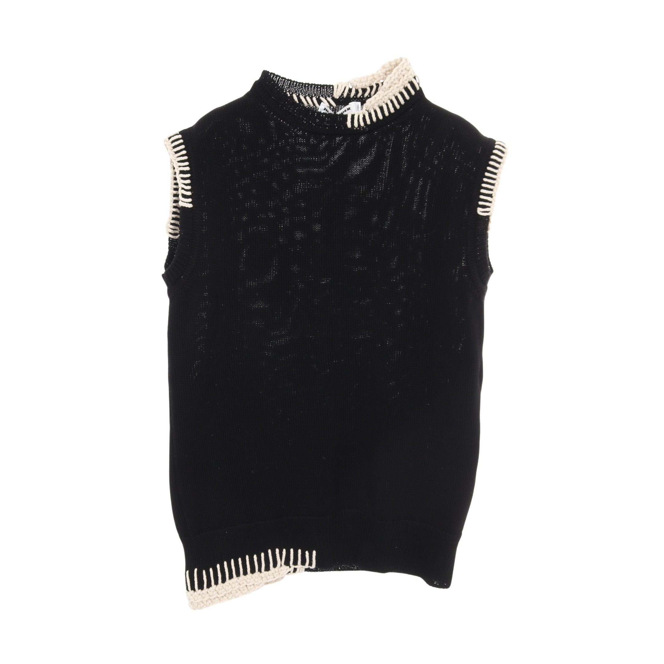 JIL SANDER ベスト JIL SANDER 黒 Vネックベスト JIL SANDER