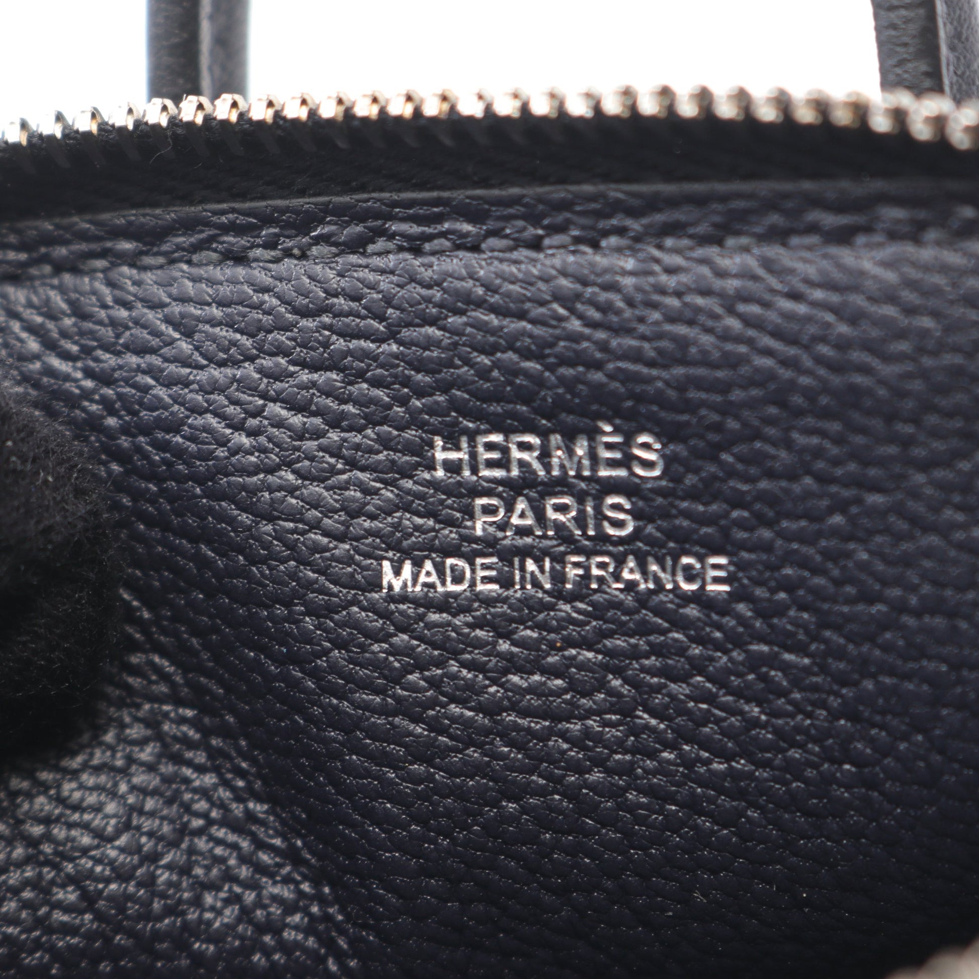 ボリード シャーク バッグチャーム ヴォースイフト ネイビー シルバー金具 W刻印 エルメス 財布・小物 HERMES