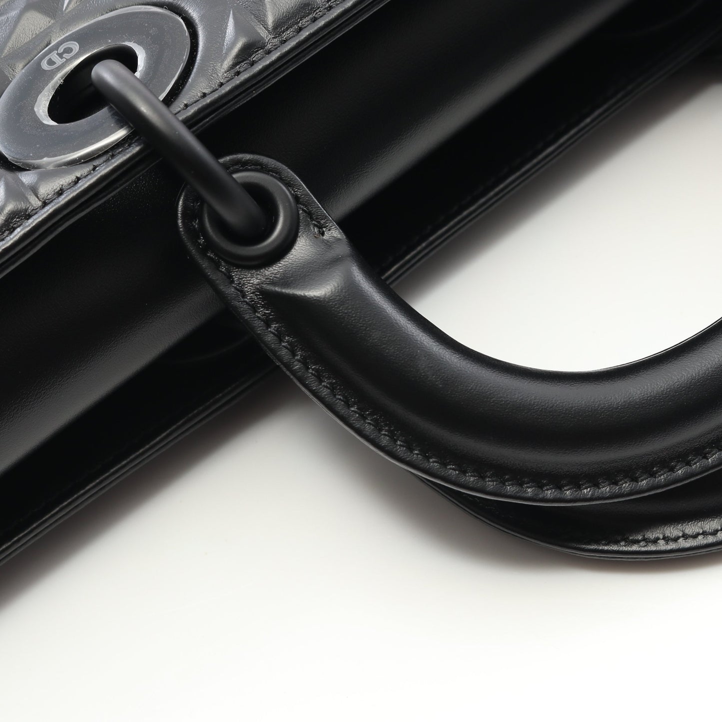 Lady D-Joy ミディアム ハンドバッグ レザー ブラック 3WAY クリスチャンディオール バッグ Christian Dior