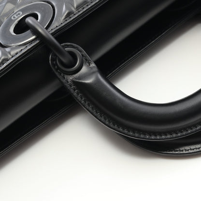 Lady D-Joy ミディアム ハンドバッグ レザー ブラック 3WAY クリスチャンディオール バッグ Christian Dior
