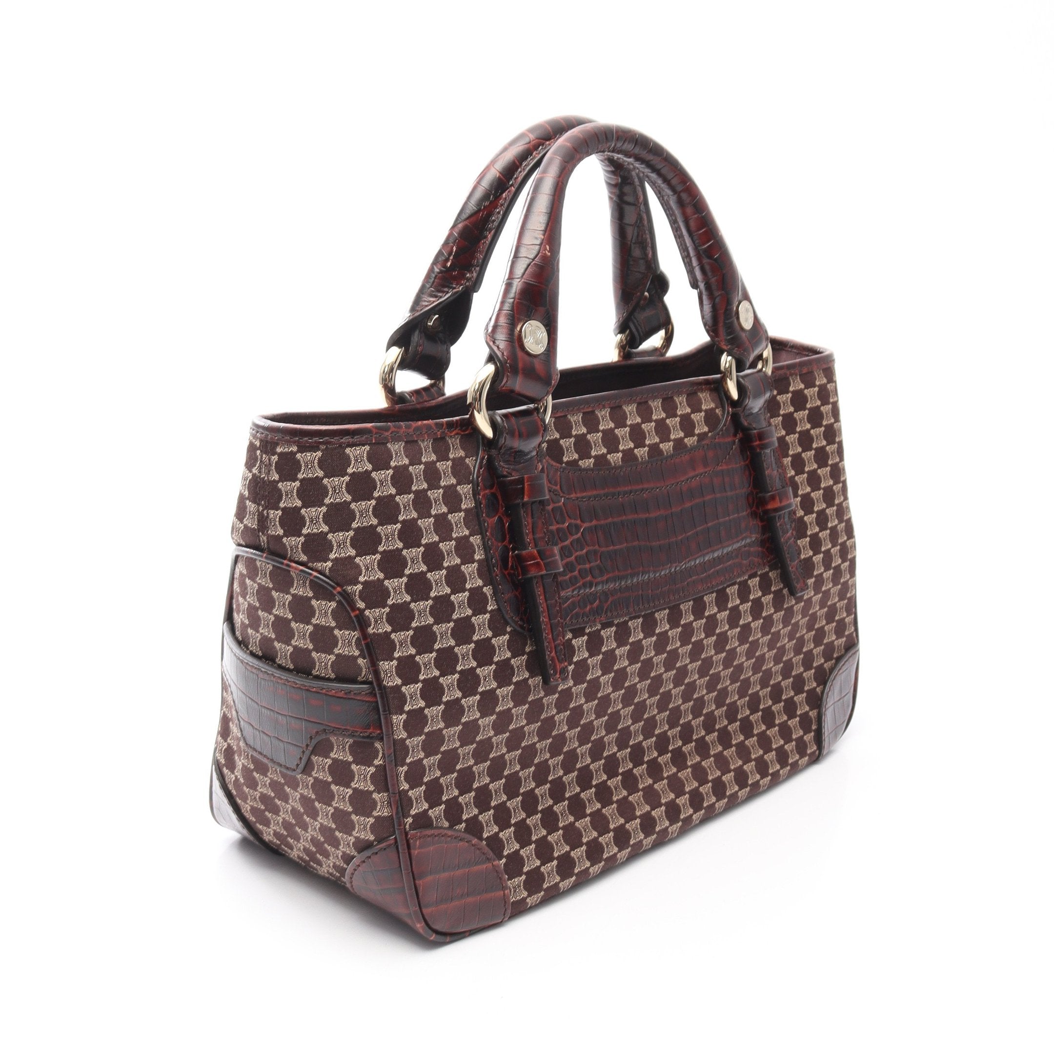 セリーヌ ブギーバッグ マカダム キャンバスレザー ベージュ セリーヌ