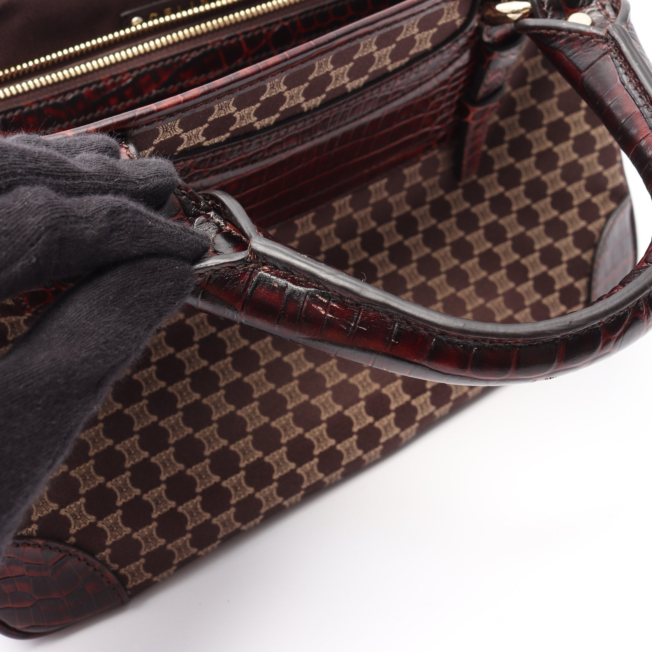 ブギーバッグ マカダム ハンドバッグ キャンバス レザー ブラウン