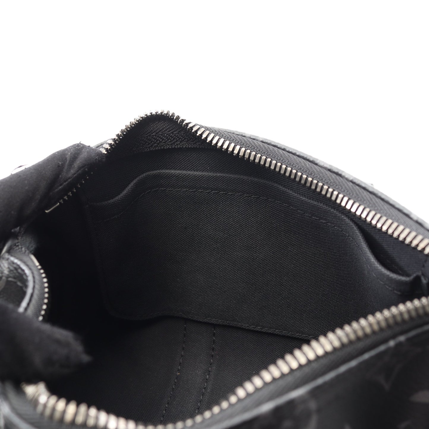 キーポル バンドリエール 25 モノグラムエクリプス ハンドバッグ PVC レザー ブラック グレー 2WAY ルイヴィトン バッグ LOUIS VUITTON