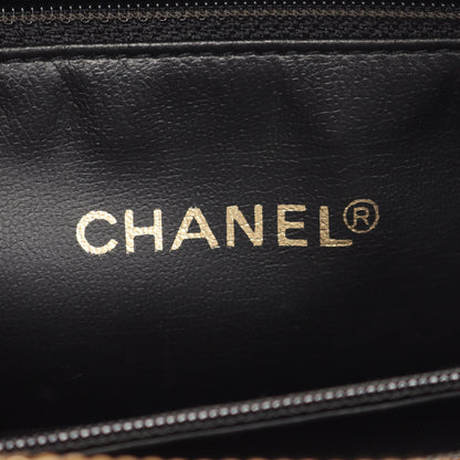 ココマーク チェーンショルダーバッグ チェーントートバッグ キャビアスキン ブラック ゴールド金具 シャネル バッグ CHANEL