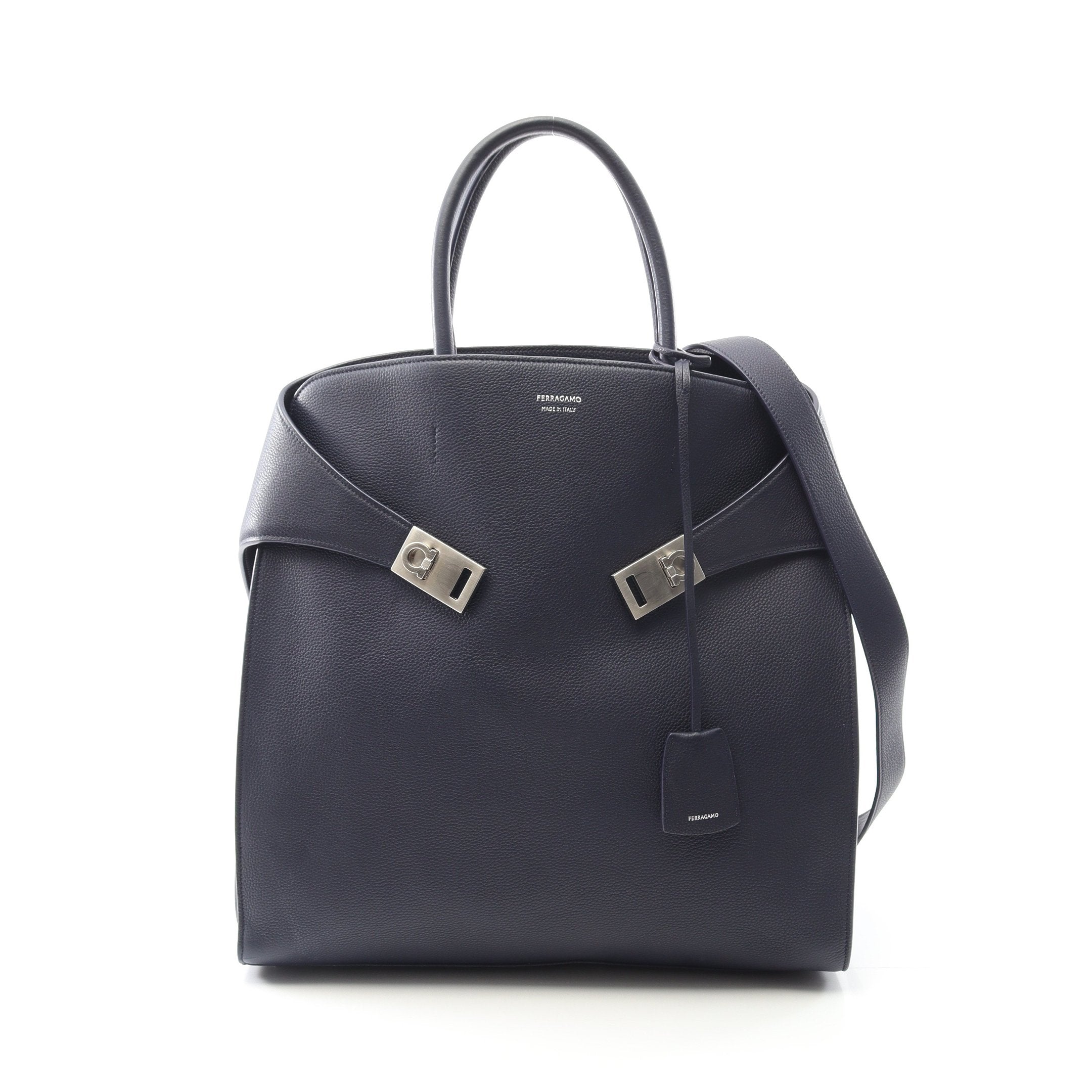 サルヴァトーレフェラガモ ネイビー ハンドバッグ 【公式通販】