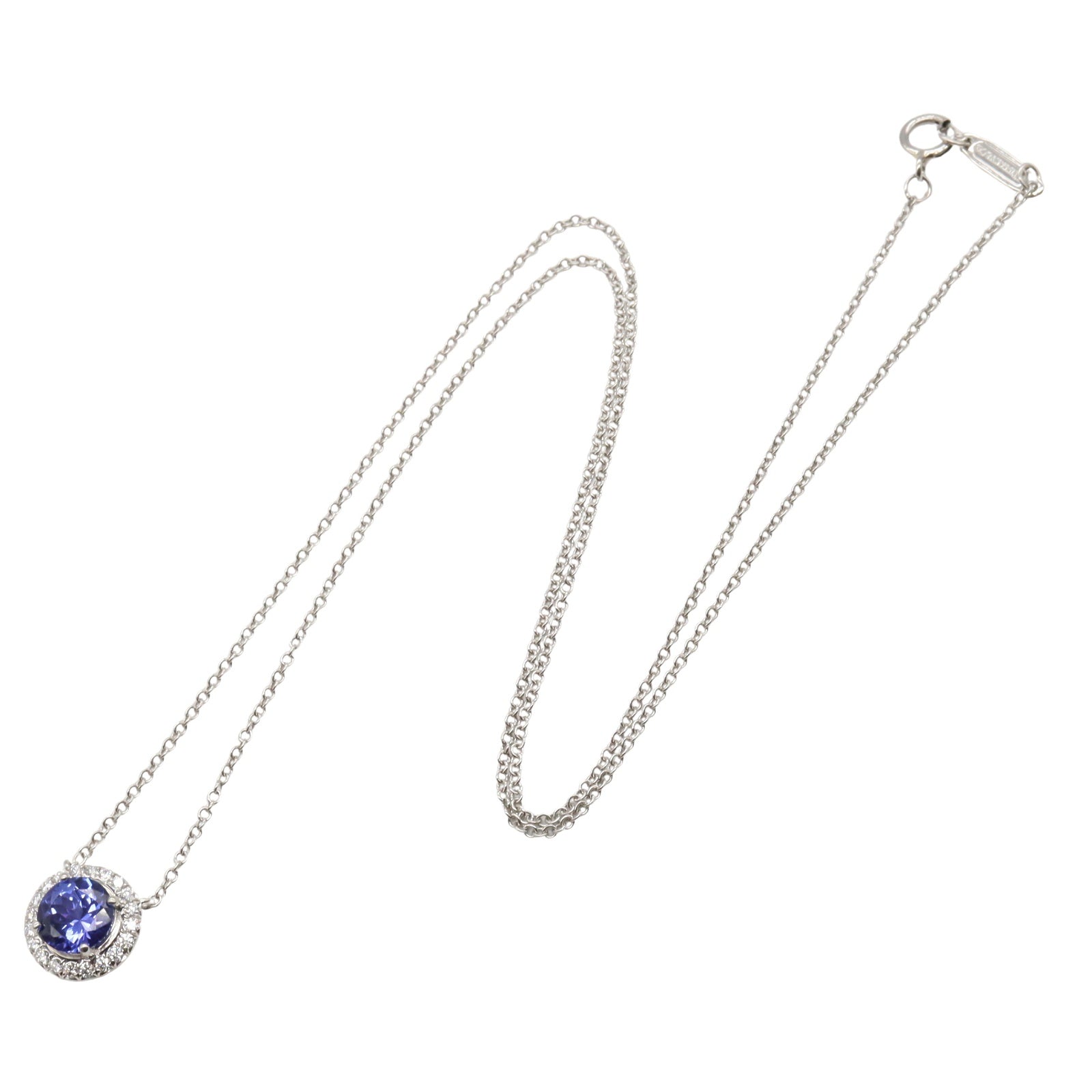 ソレスト タンザナイト ダイヤ ネックレス ネックレス Pt950プラチナ ダイヤモンド タンザナイト クリア ブルー ティファニー アクセサリー TIFFANY & Co.