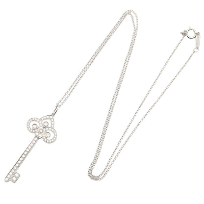 フルール ドリス キー ダイヤ ネックレス ネックレス Pt950プラチナ ダイヤモンド クリア ティファニー アクセサリー TIFFANY & Co.