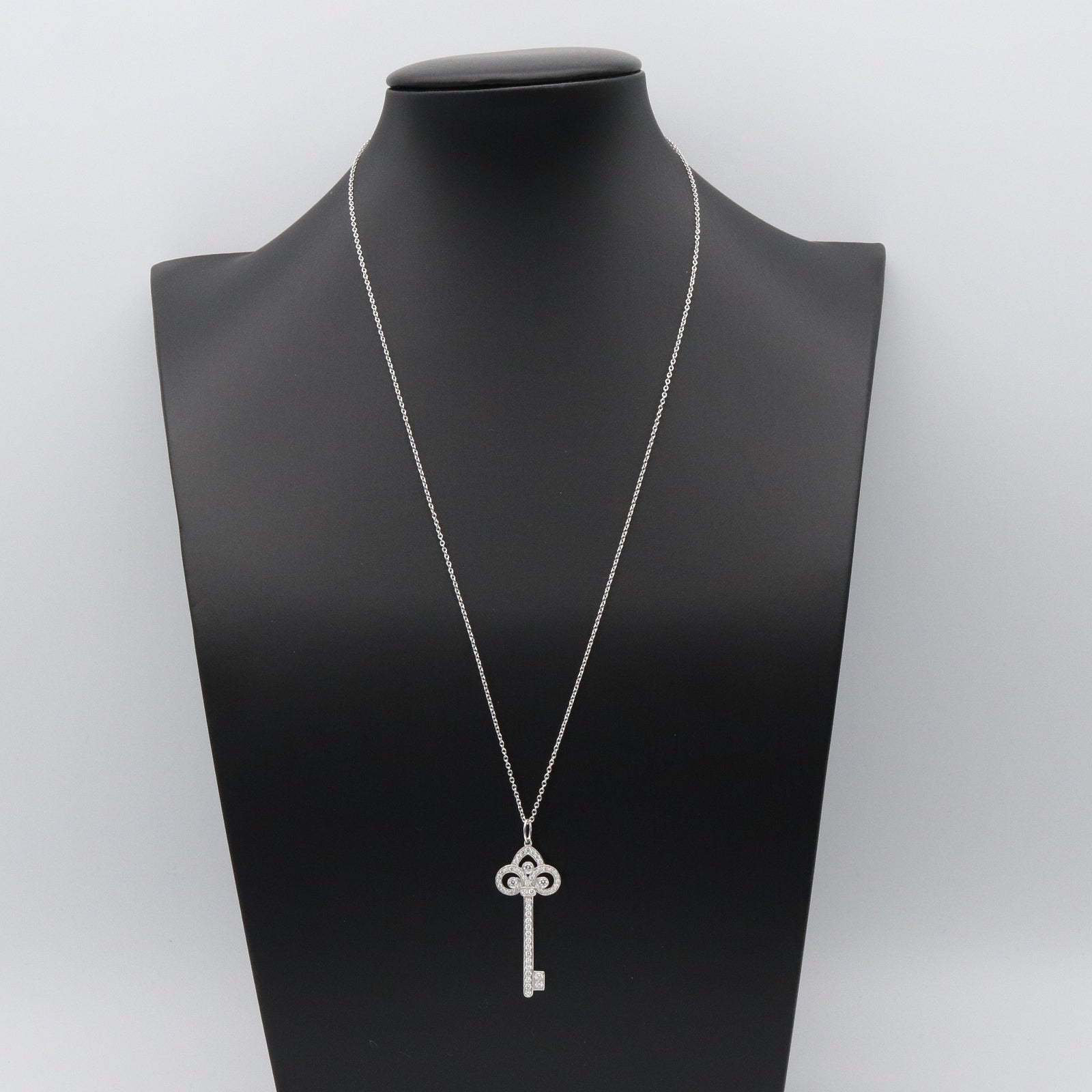 フルール ドリス キー ダイヤ ネックレス ネックレス Pt950プラチナ ダイヤモンド クリア ティファニー アクセサリー TIFFANY & Co.
