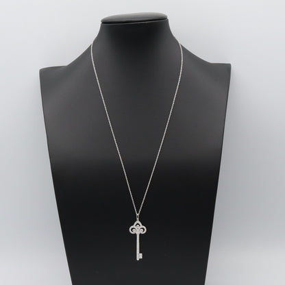 フルール ドリス キー ダイヤ ネックレス ネックレス Pt950プラチナ ダイヤモンド クリア ティファニー アクセサリー TIFFANY & Co.