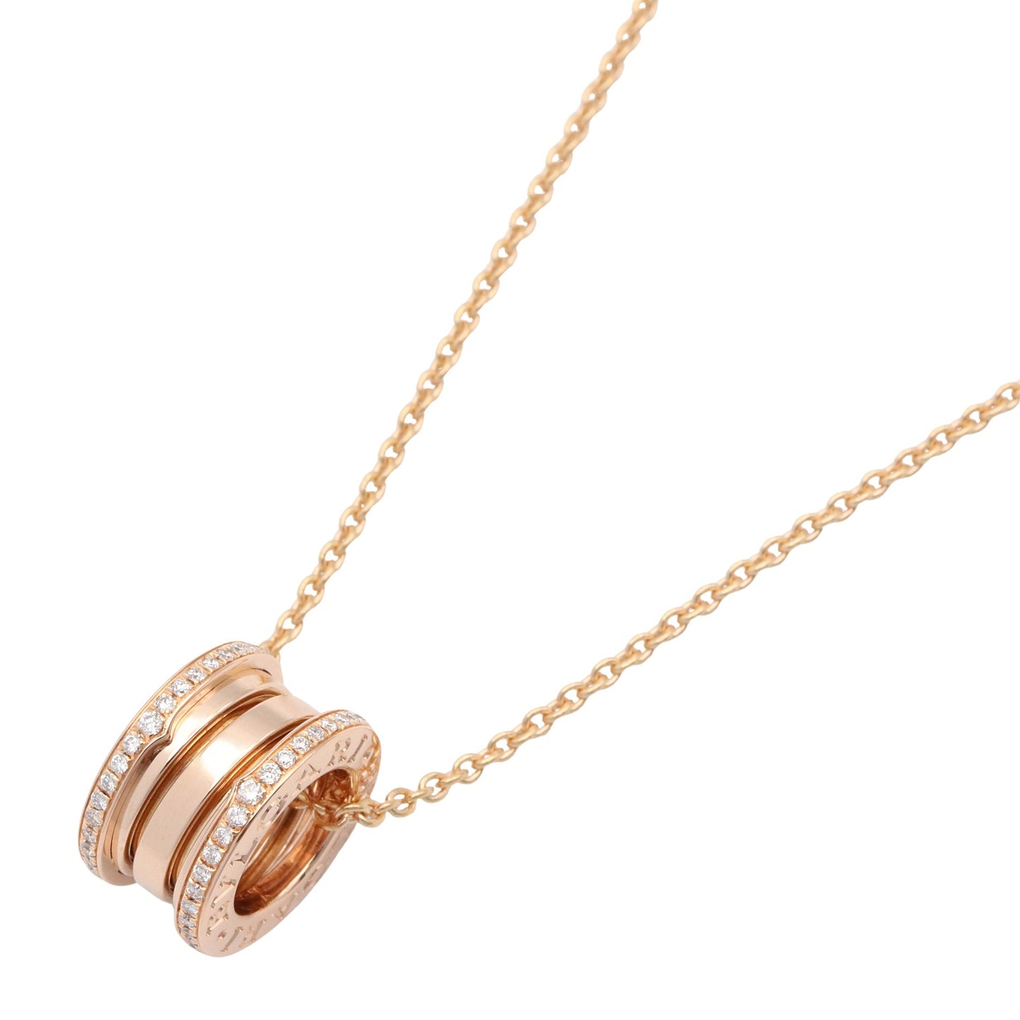 B-zero1 ネックレス ダイヤ ネックレス K18PG（ピンクゴールド） ダイヤモンド クリア ブルガリ アクセサリー BVLGARI