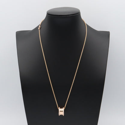 B-zero1 ネックレス ダイヤ ネックレス K18PG（ピンクゴールド） ダイヤモンド クリア ブルガリ アクセサリー BVLGARI