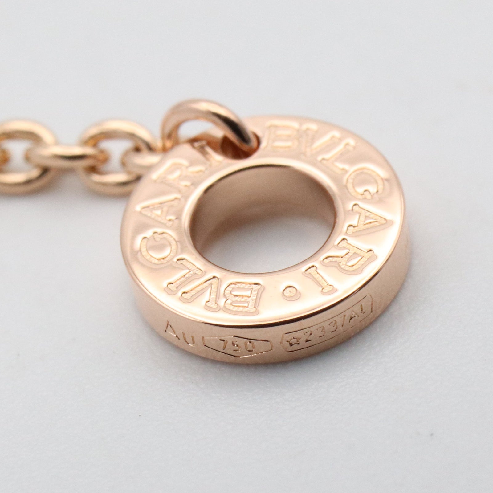 B-zero1 ネックレス ダイヤ ネックレス K18PG（ピンクゴールド） ダイヤモンド クリア ブルガリ アクセサリー BVLGARI