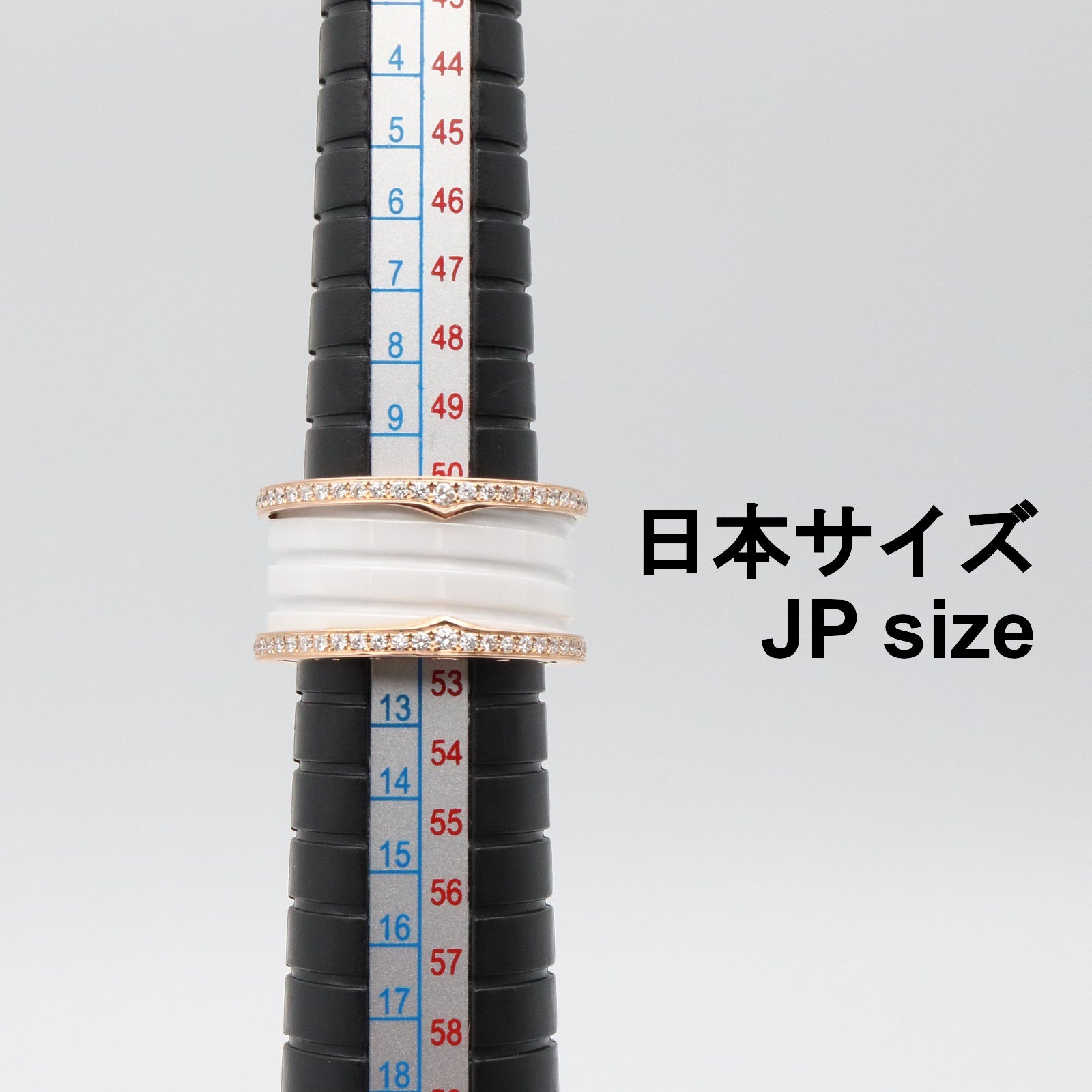 B-zero1 リング セラミック 3バンド リング 指輪 K18PG（ピンク