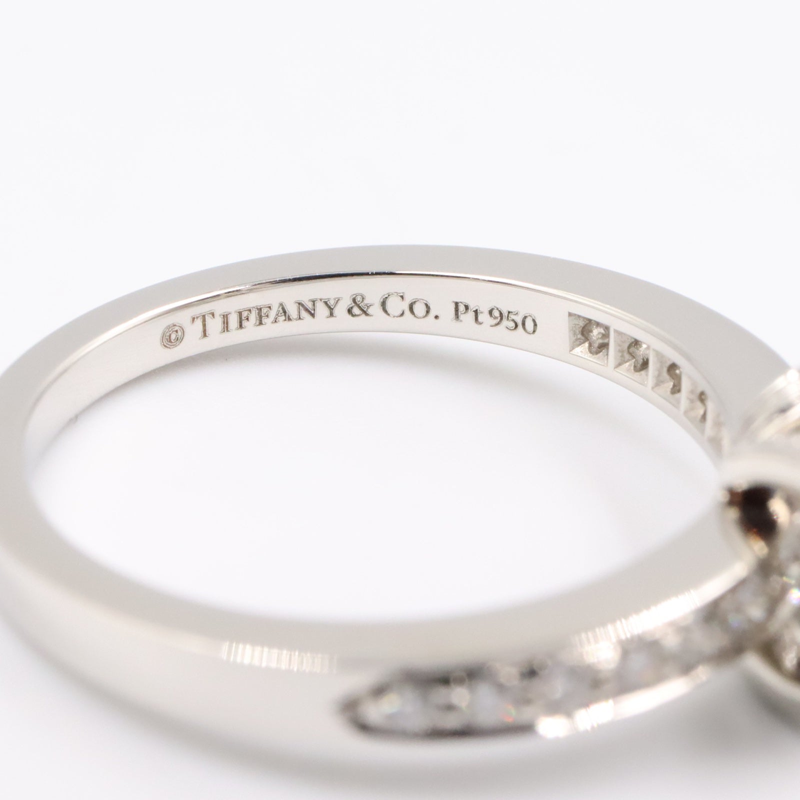 リボン エンゲージメント リング ダイヤ リング 指輪 Pt950プラチナ ダイヤモンド クリア ティファニー アクセサリー TIFFANY & Co.