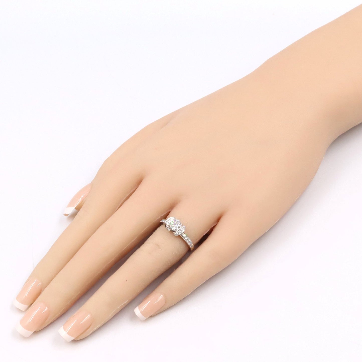 リボン エンゲージメント リング ダイヤ リング 指輪 Pt950プラチナ ダイヤモンド クリア ティファニー アクセサリー TIFFANY & Co.