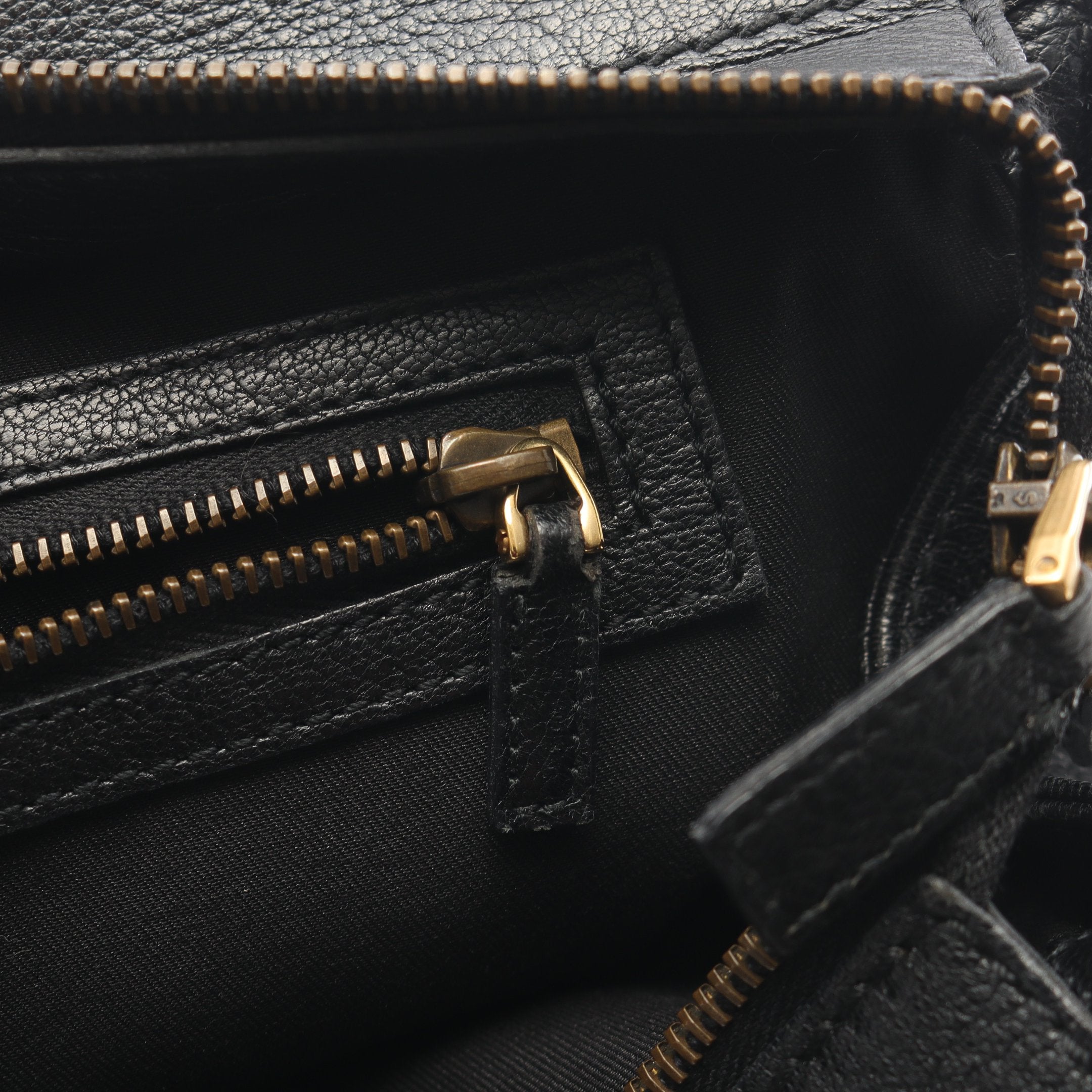 ブロンディ インターロッキングG ハンドバッグ レザー ブラック グッチ