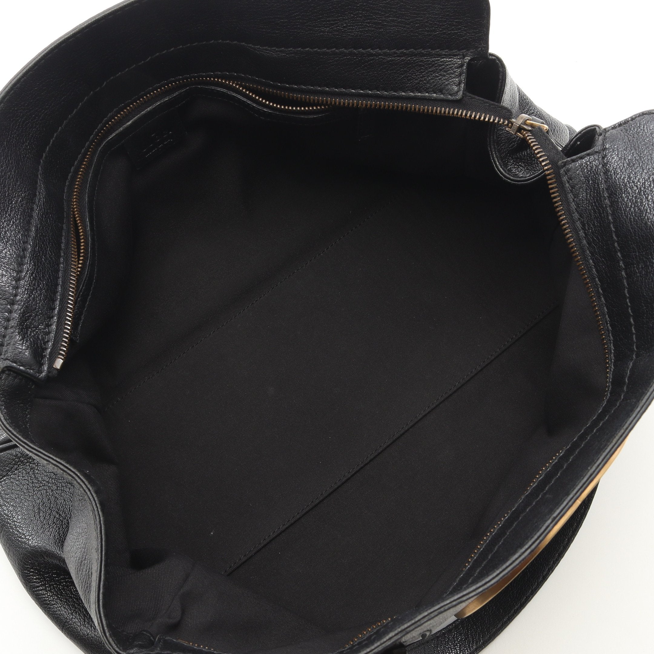 ブロンディ インターロッキングG ハンドバッグ レザー ブラック グッチ