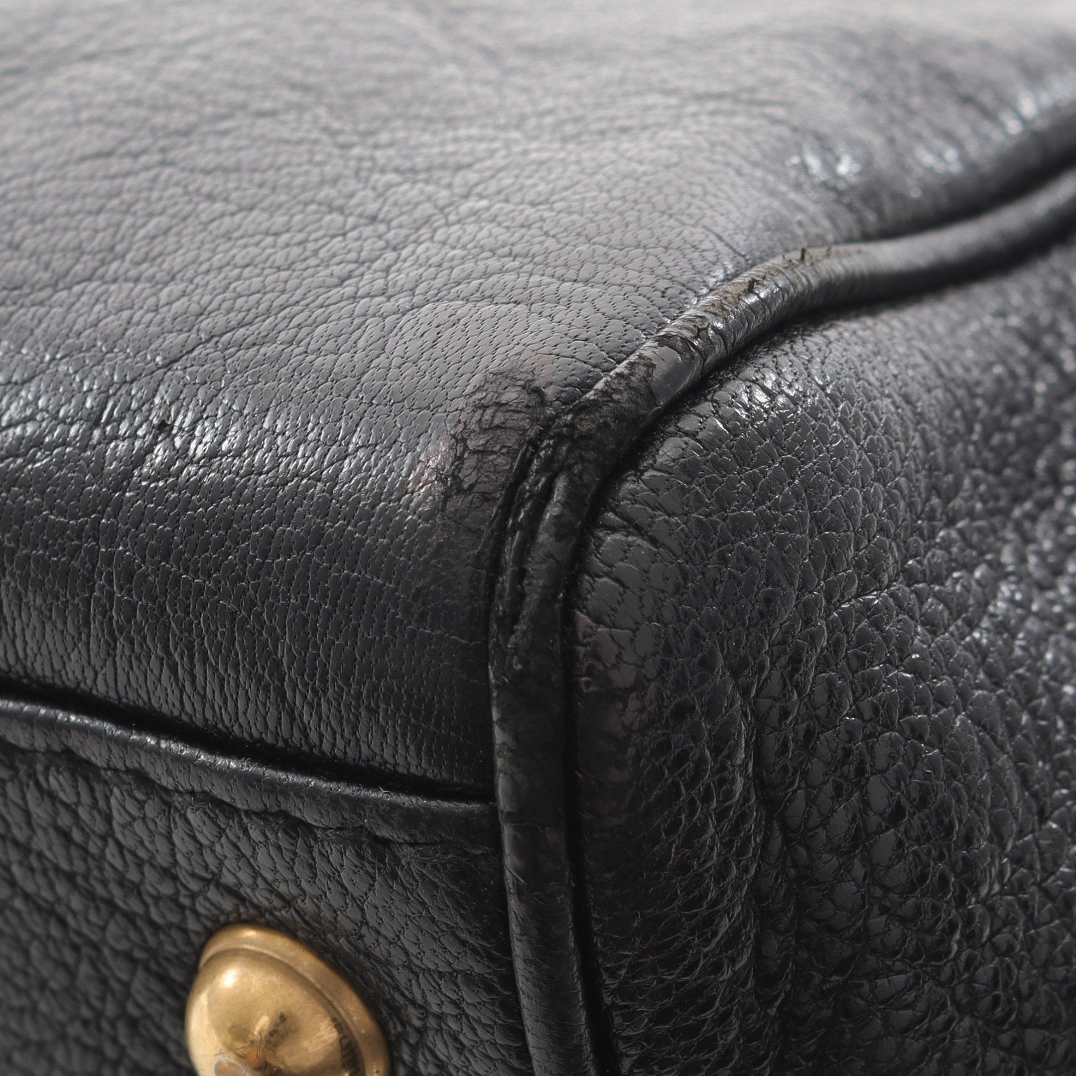 ブロンディ インターロッキングG ハンドバッグ レザー ブラック グッチ