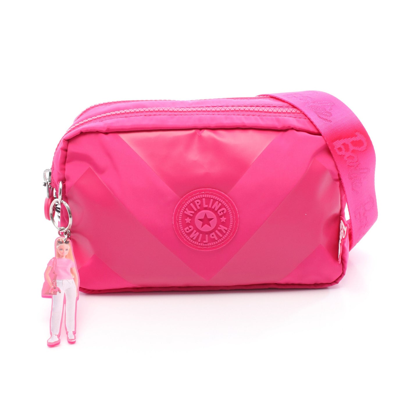 kipling × Barbie Milda ショルダーバッグ ナイロン ピンク キプリング  
