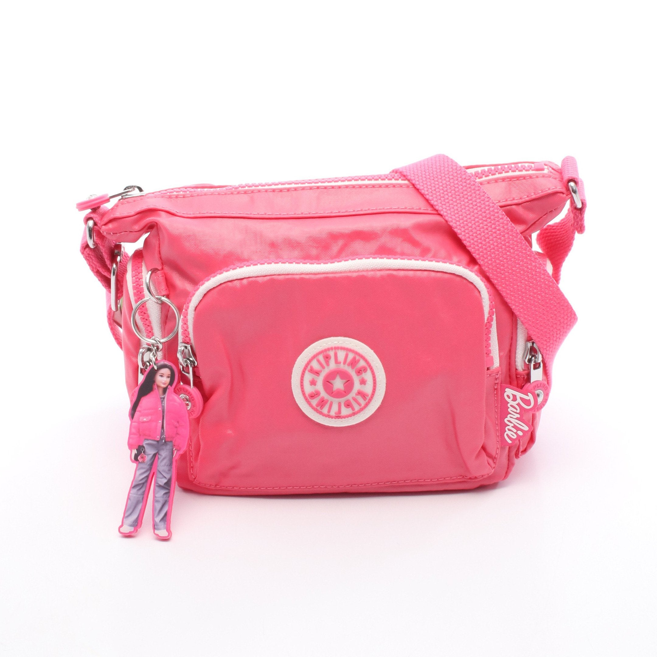 kipling × Barbie GABBIE MINI ショルダーバッグ ナイロン ピンク