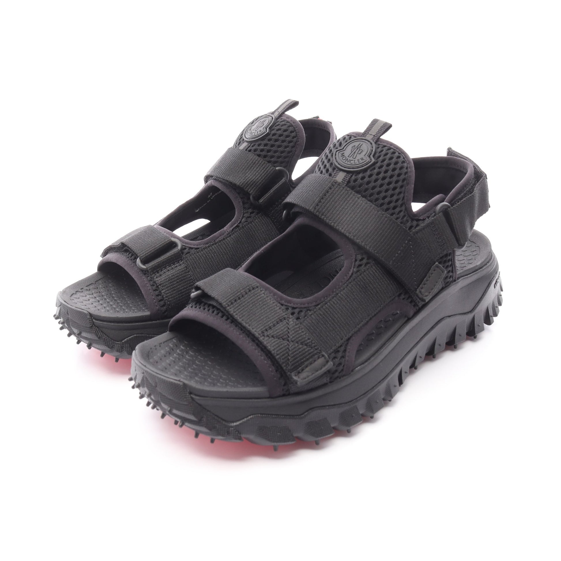 TRAILGRIP VELA サンダル キャンバス メッシュ ブラック モンクレール シューズ MONCLER