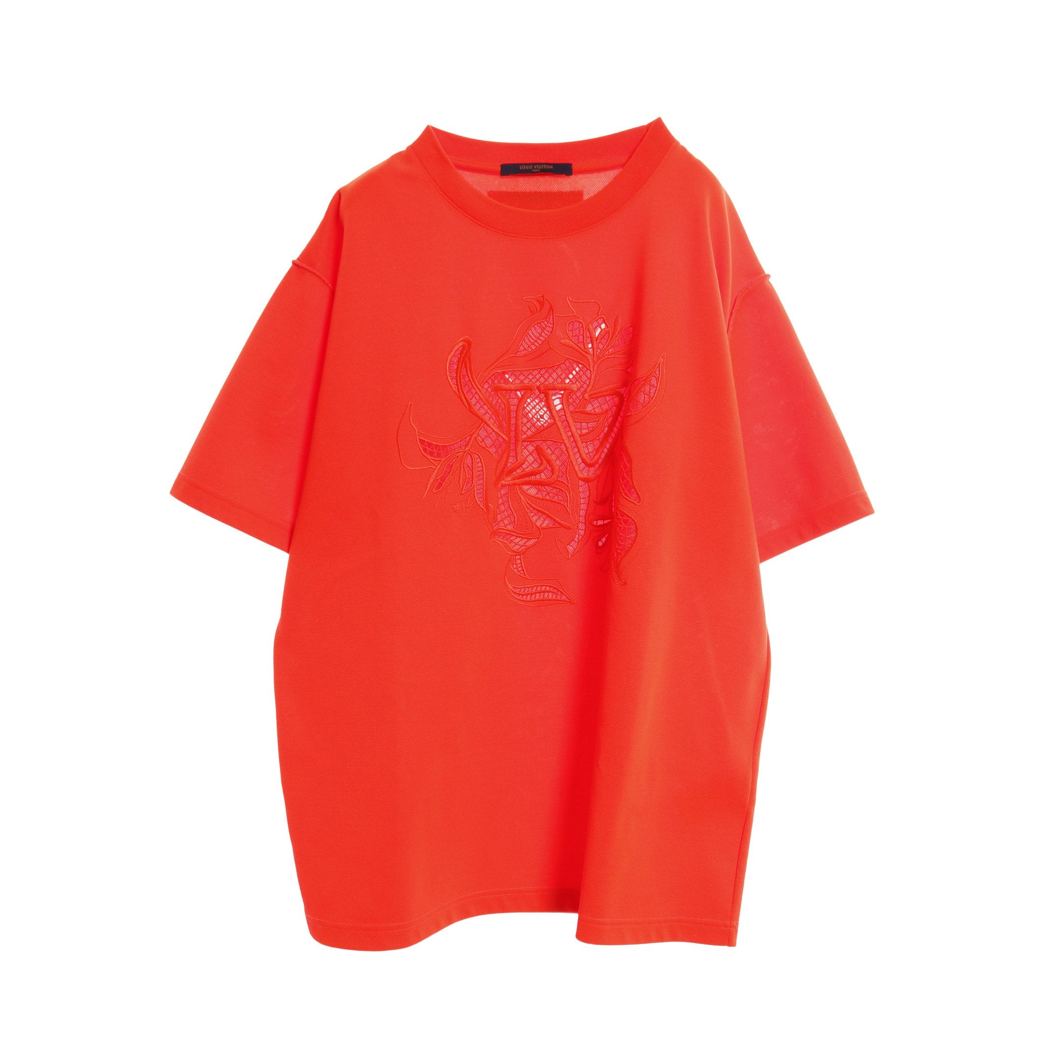 LVヴェジェトゥルースエンブロイダー Tシャツ オレンジレッド LVヴェジェトゥルースエンブロイダー Tシャツ オレンジレッド