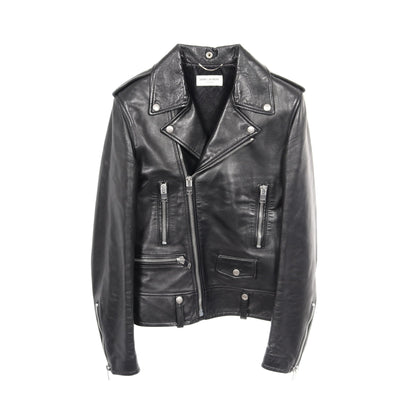 クラシック モーターサイクル ライダースジャケット レザージャケット レザー ブラック サンローランパリ アウター SAINT LAURENT PARIS