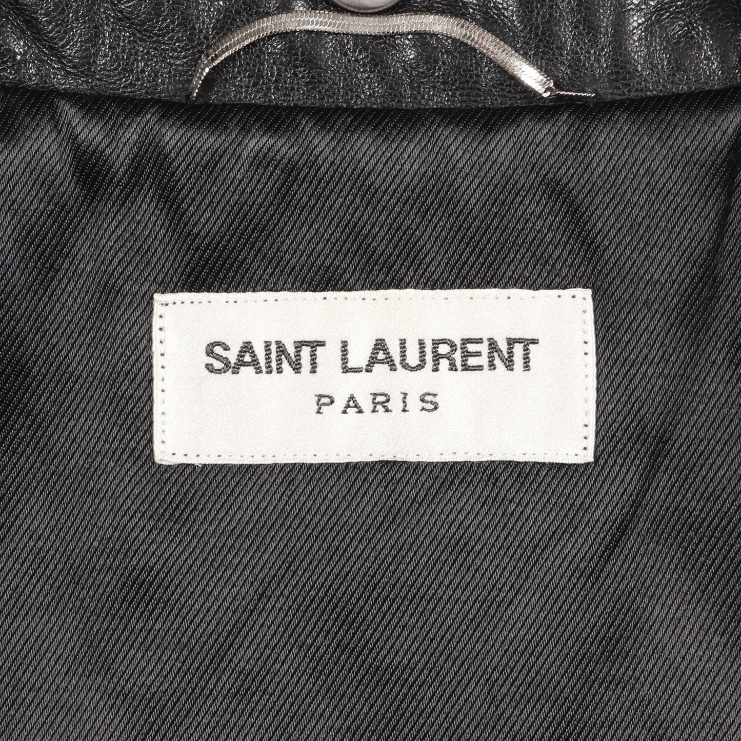 クラシック モーターサイクル ライダースジャケット レザージャケット レザー ブラック サンローランパリ アウター SAINT LAURENT PARIS