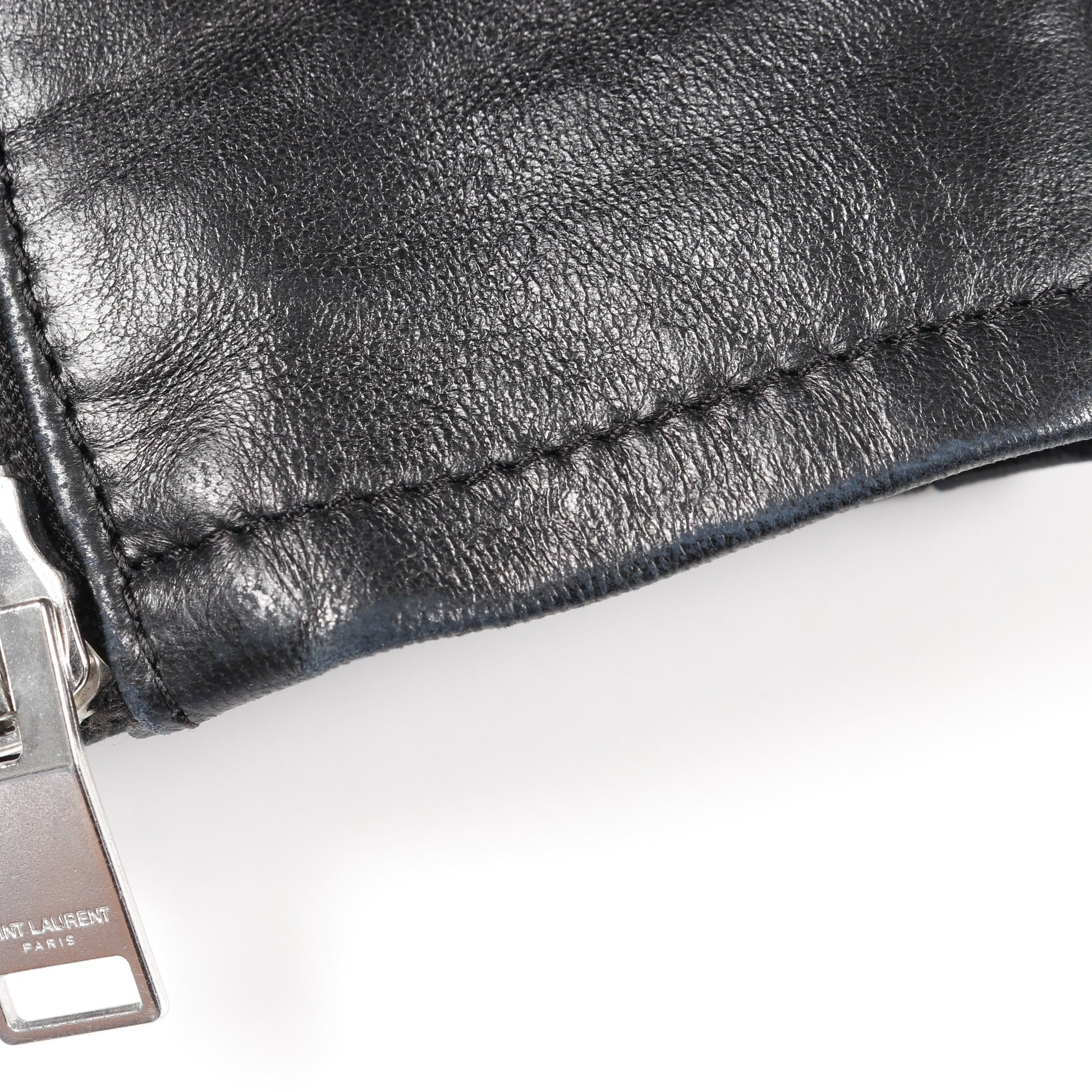 クラシック モーターサイクル ライダースジャケット レザージャケット レザー ブラック サンローランパリ アウター SAINT LAURENT PARIS
