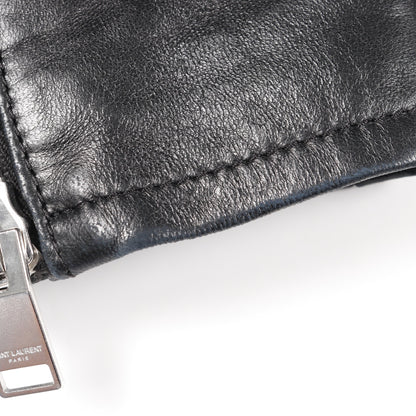 クラシック モーターサイクル ライダースジャケット レザージャケット レザー ブラック サンローランパリ アウター SAINT LAURENT PARIS