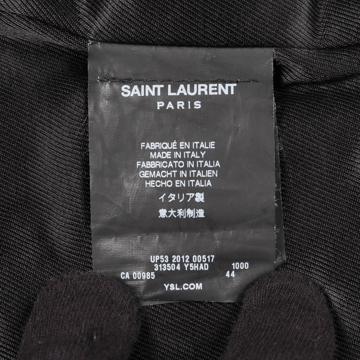 クラシック モーターサイクル ライダースジャケット レザージャケット レザー ブラック サンローランパリ アウター SAINT LAURENT PARIS